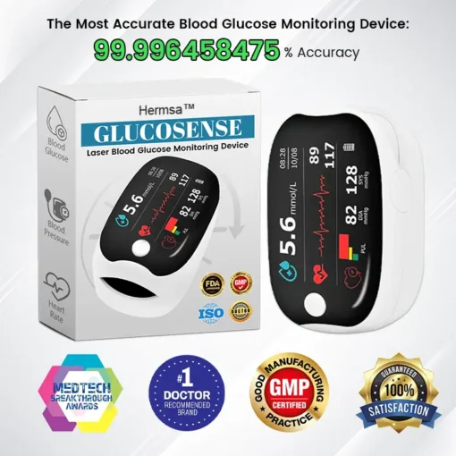 Hermsa™ GlucoSense Laser Blood Glucose Monitoring Device