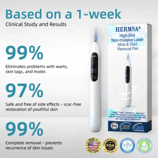 Hermsa® High-End Non-Invasive Laser Mole & Wart Removal Pen