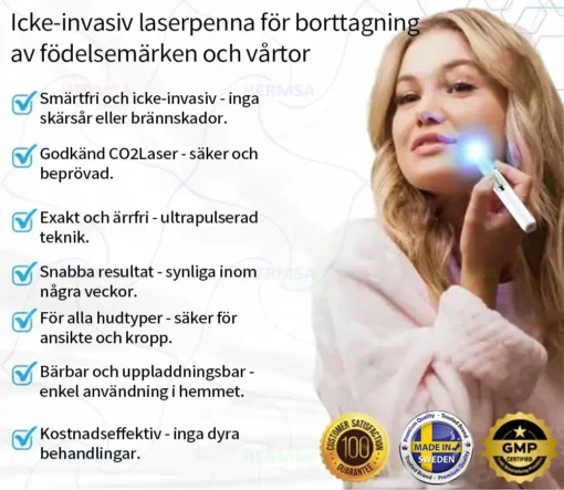 Hermsa® Non-Invasive Laser Pen - Mole and Wart Removal