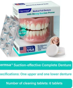 Hermsa® Medical Full Denture with Strong Suction