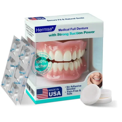 Hermsa® Medical Full Denture with Strong Suction