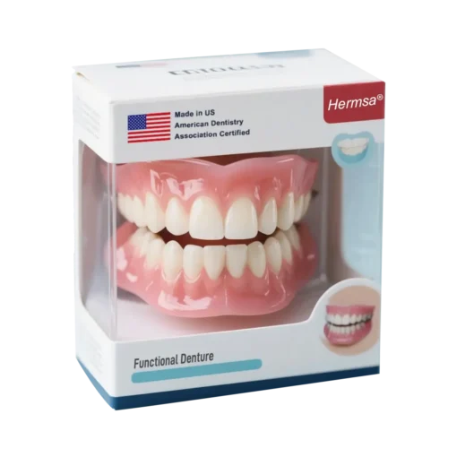 Hermsa® Easy-Fit Silicone Dentures – For Eating, Smiling, and Daily Comfort