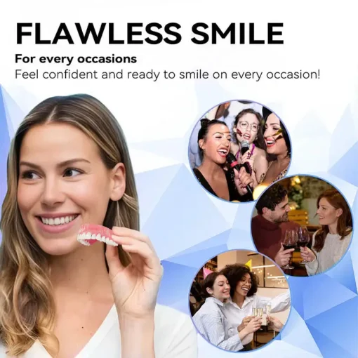Hermsa® Easy-Fit Silicone Dentures – For Eating, Smiling, and Daily Comfort