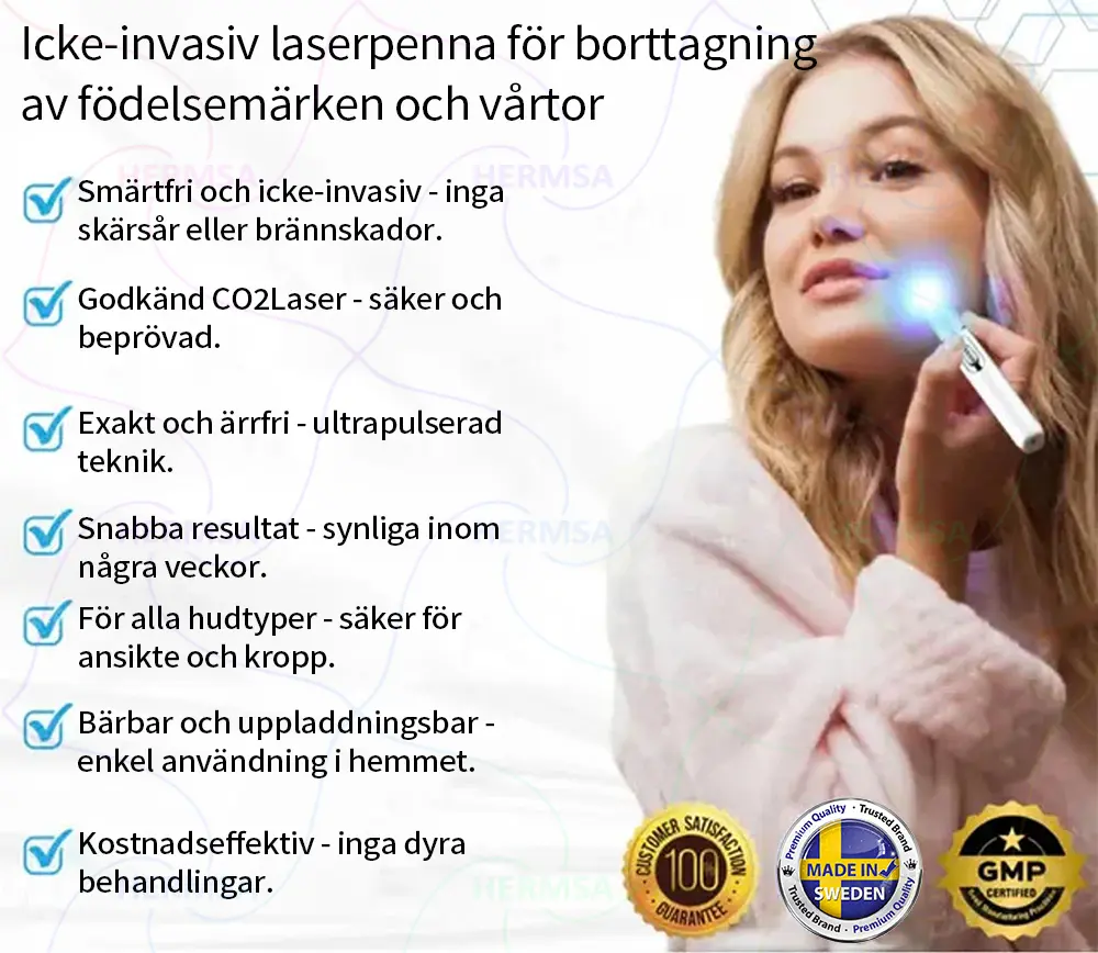 Hermsa® Ei-invasiivinen Laserkynä - Syntymämerkkien ja Syylien Poisto (Viimeinen päivä 80 ALE)